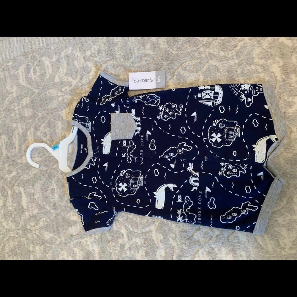 Carter’s pirate map romper